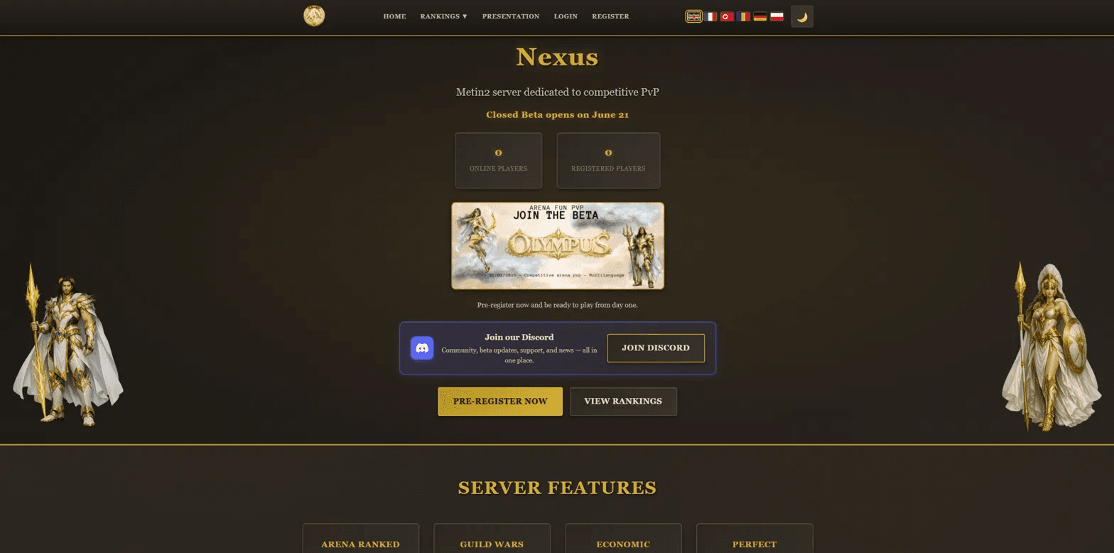 Anteprima del sito Nexus